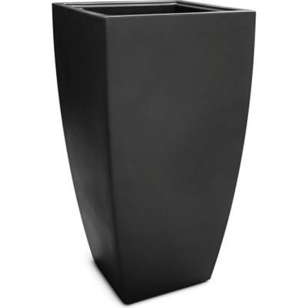 MAYNE MAIL POST Mayne Kobi 32in Tall Planter, Black 8887-B